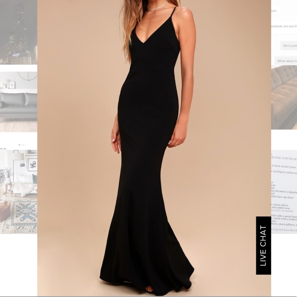 Lulu’s Infinite Glory Black Maxi Dress